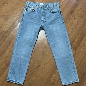 ZARA Women's Size 4 Light Wash High Rise Straight Leg Jeans